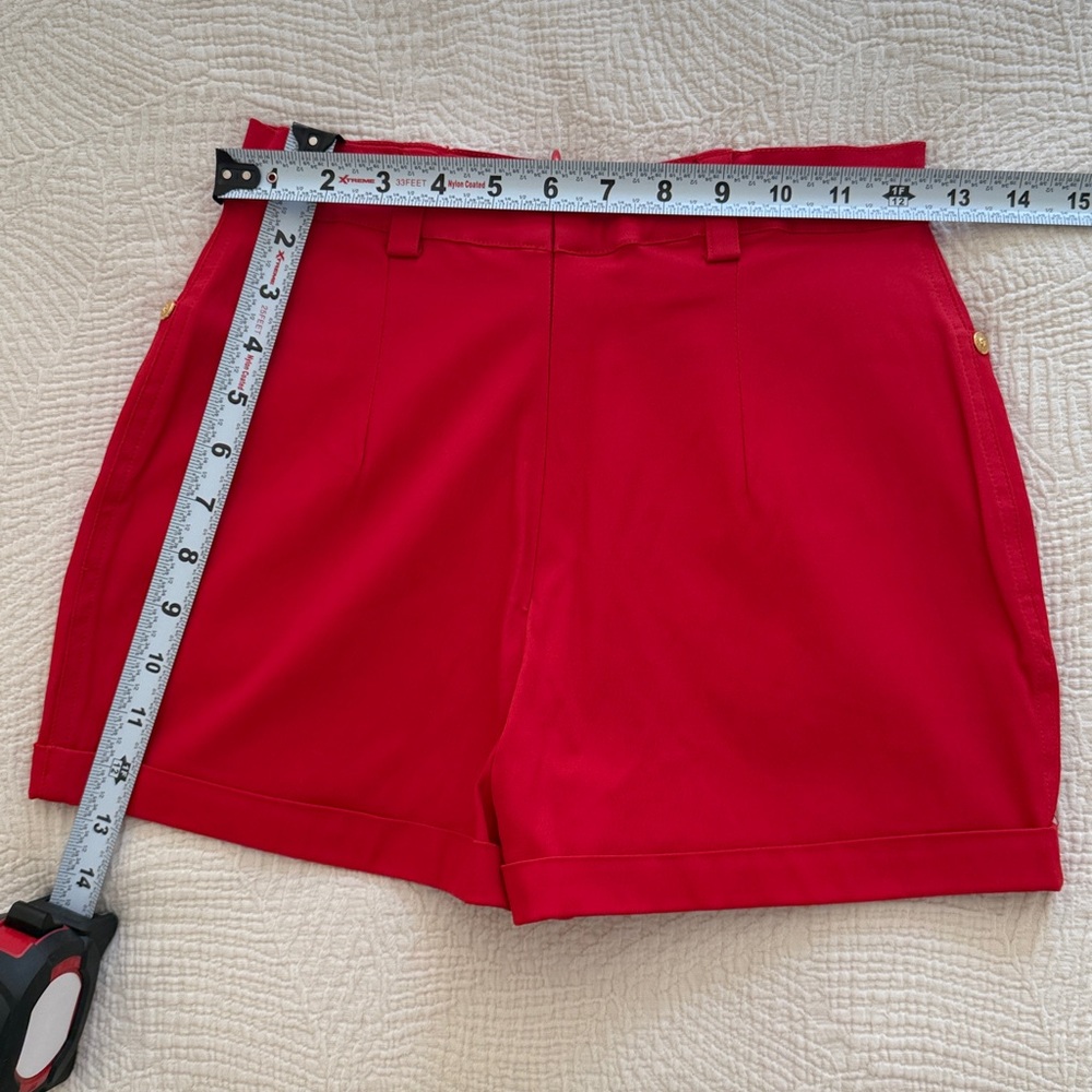 Versace women's stretchy short shorts, red Size 30/44